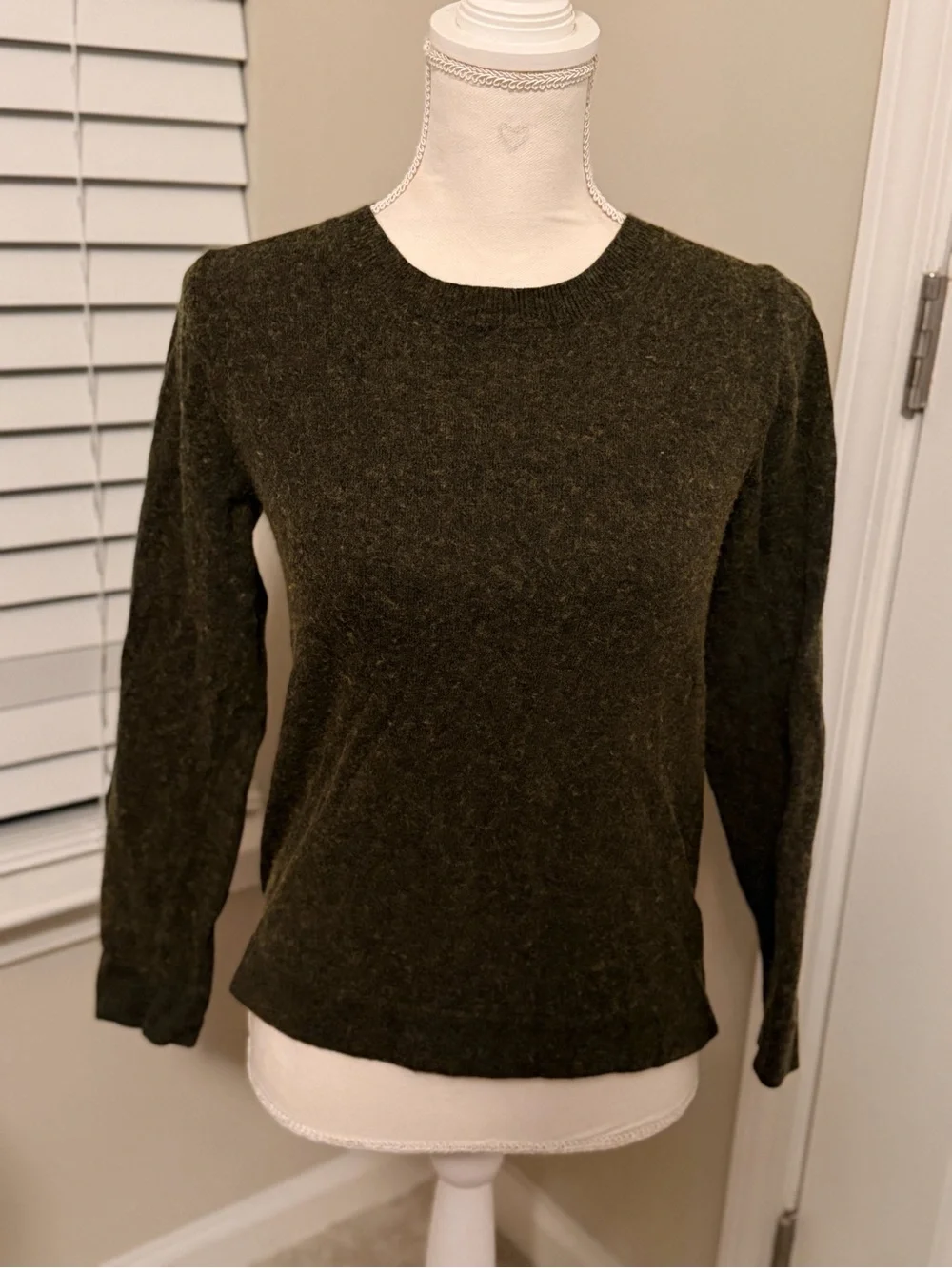 J. Crew Olive Crewneck Sweater
